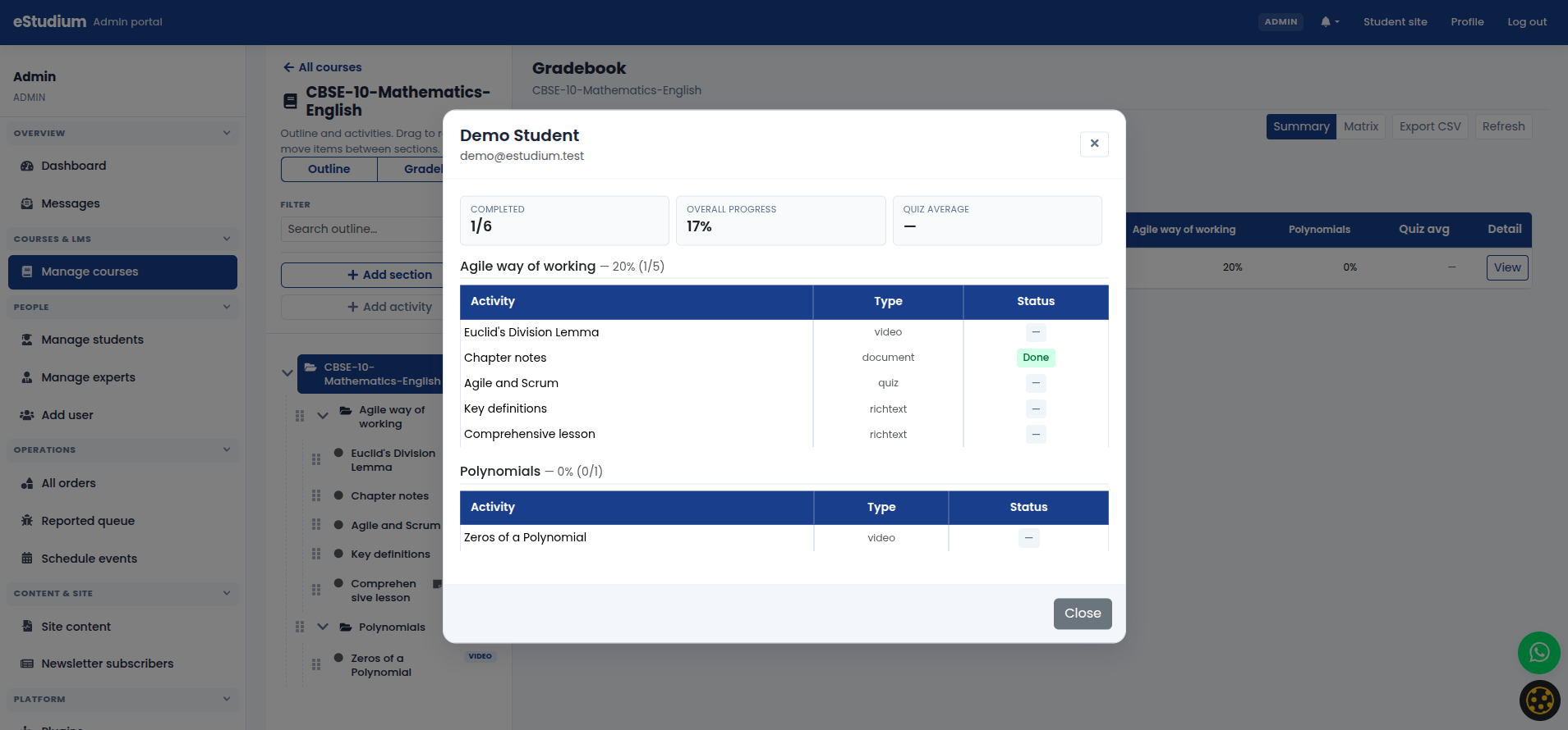 eMedhaa product screenshot