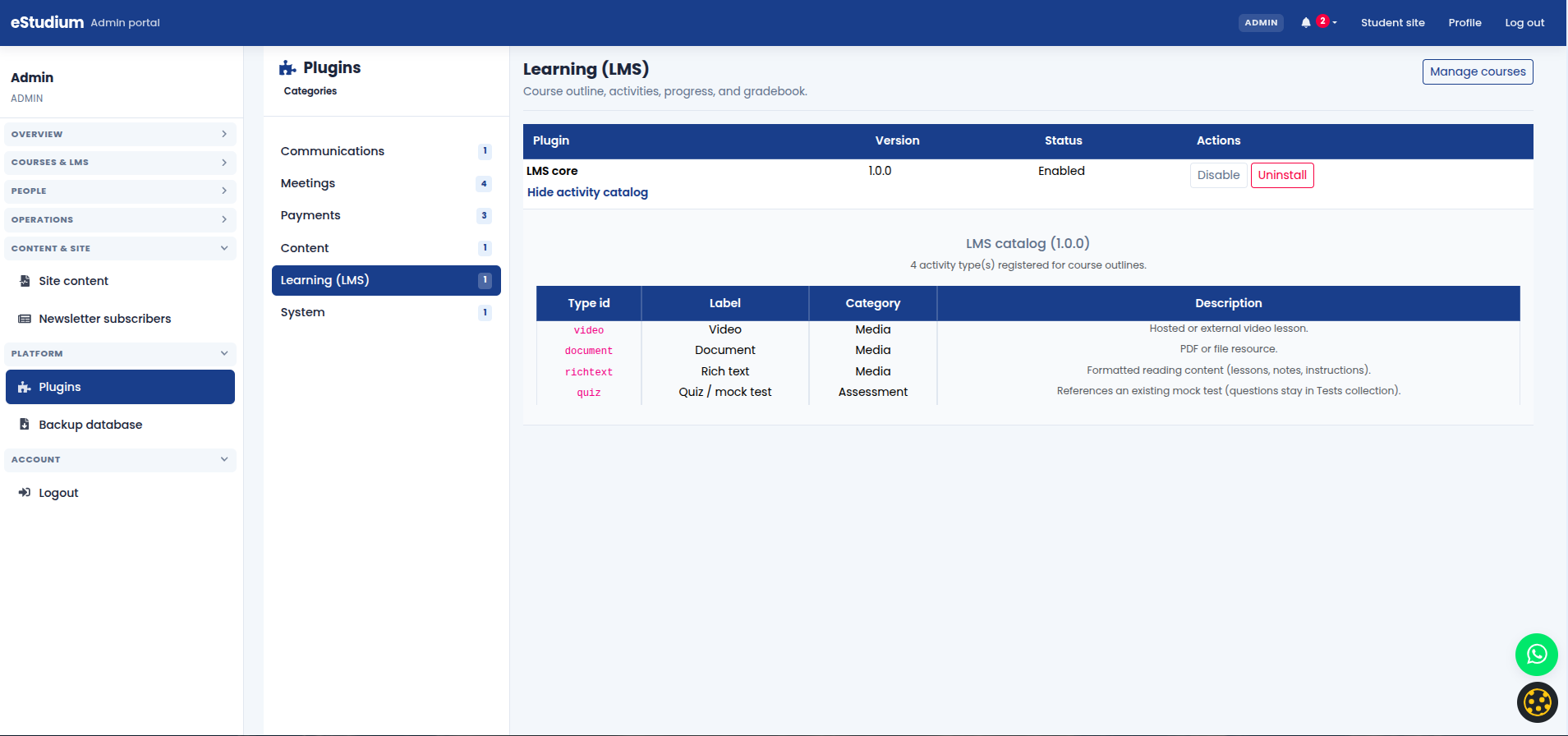 eMedhaa product screenshot
