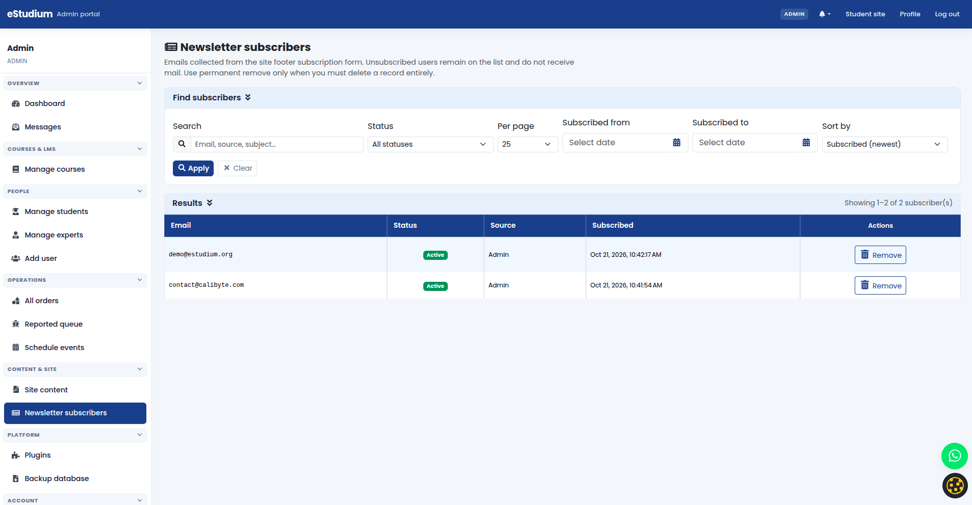 eMedhaa product screenshot
