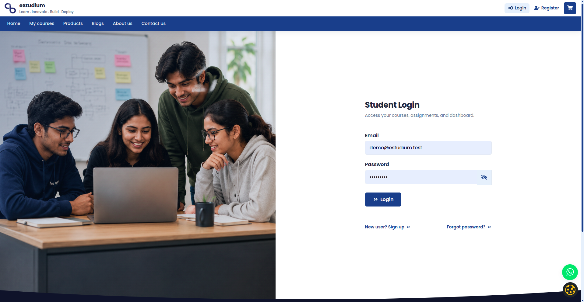 eMedhaa product screenshot
