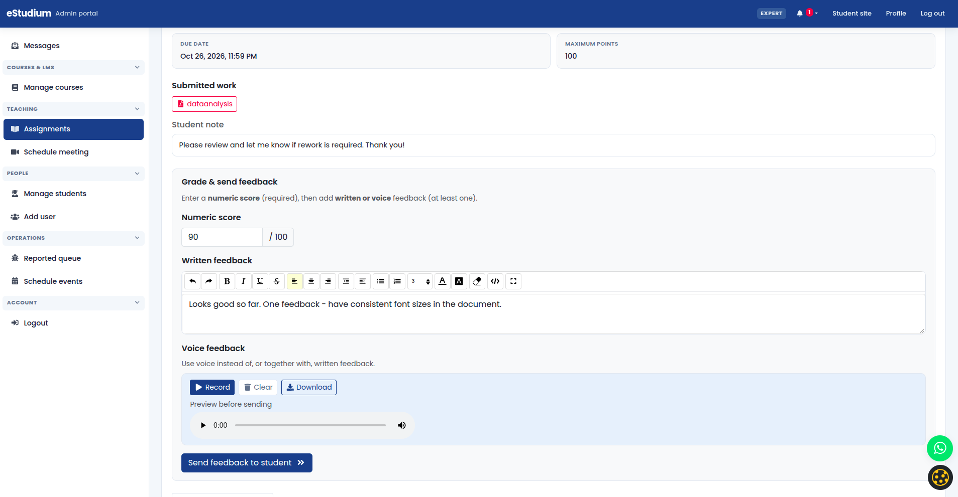 eMedhaa product screenshot