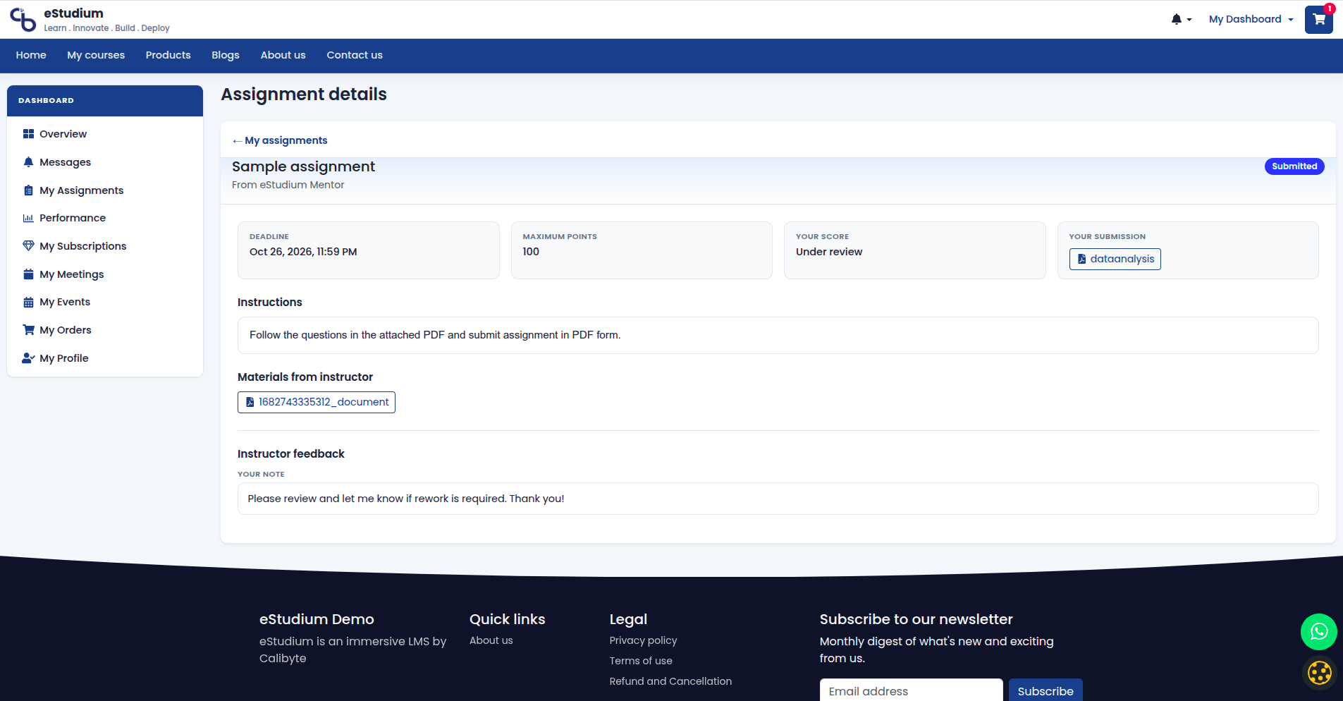 eMedhaa product screenshot